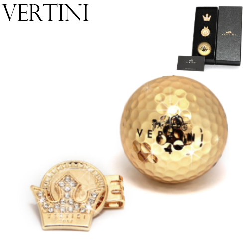 ゴルフボール(1個)&ゴルフマーカーギフトセット 24kゴールドメッキスワロフスキー クリスタル ゴルフマグネット クリップ 女性 ゴルフ用 ゴルフボール(1個)\u0026ゴルフマーカーギフトセット golf 24k